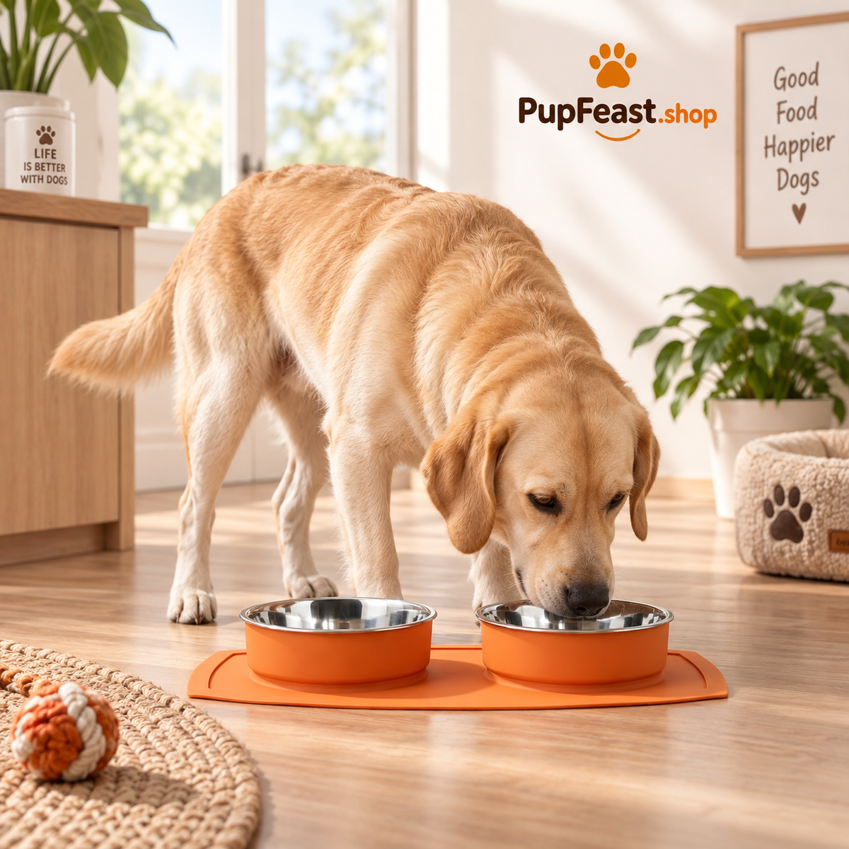 Double Stainless Steel Pet Bowls