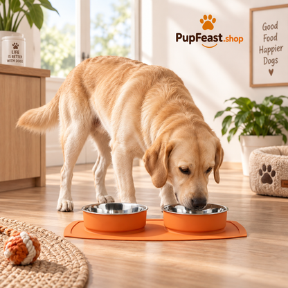 Double Stainless Steel Pet Bowls