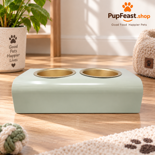 Elevated Double Pet Feeding Bowls