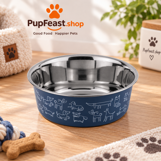 Large Stainless Steel Dog Bowl