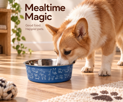 Large Stainless Steel Dog Bowl