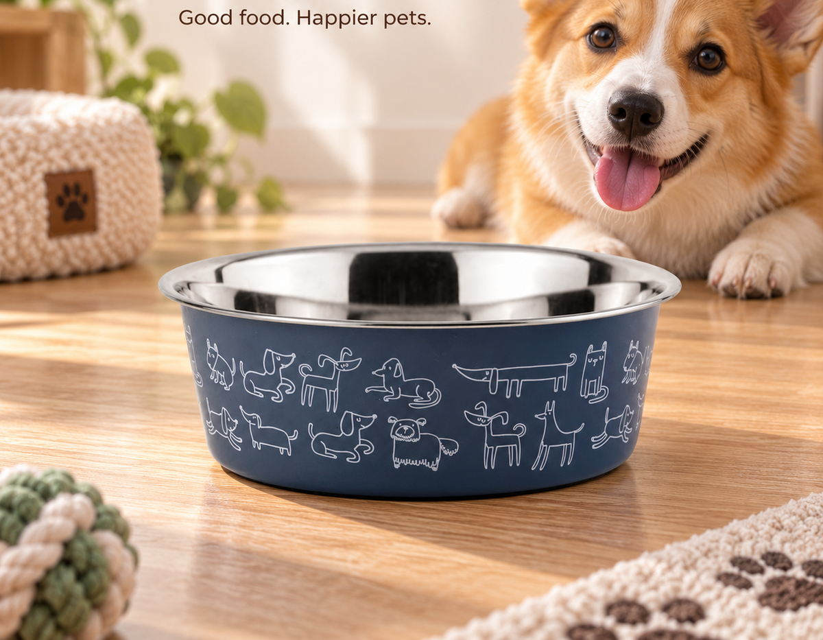 Large Stainless Steel Dog Bowl